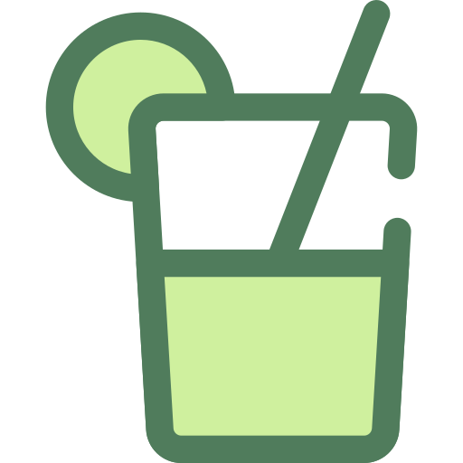 飲む Monochrome Green icon