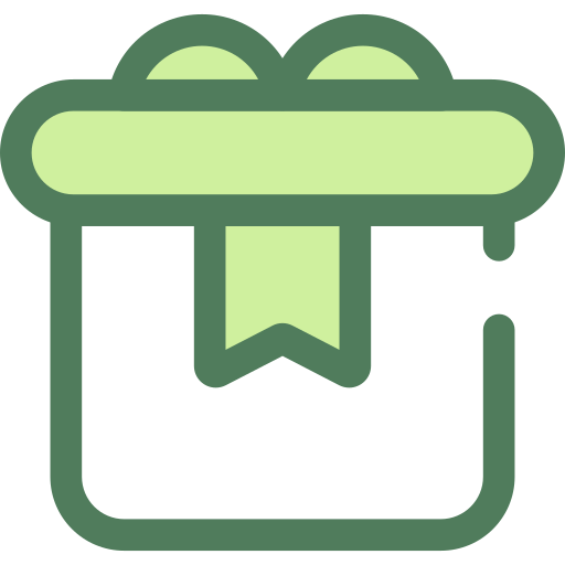 Gift Monochrome Green icon