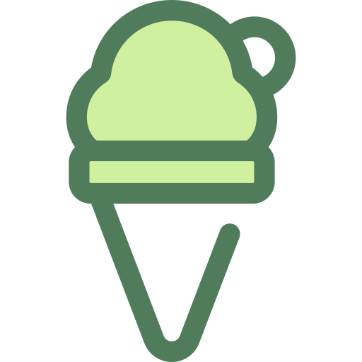 crème glacée Monochrome Green Icône