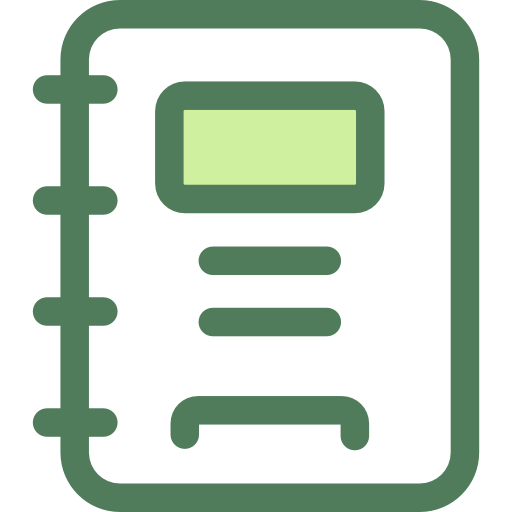 agenda Monochrome Green icono