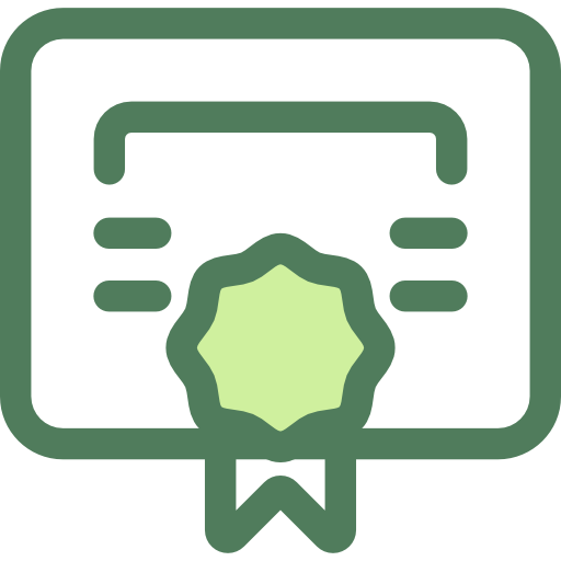 certificado Monochrome Green icono