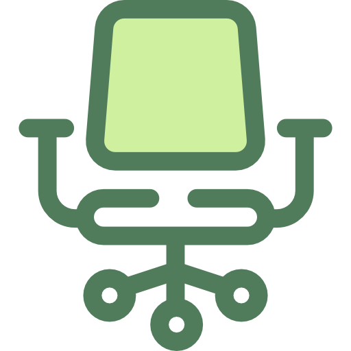 Desk chair Monochrome Green icon