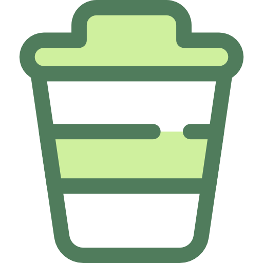 tazza di caffè Monochrome Green icona
