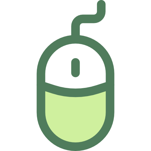 ratón Monochrome Green icono