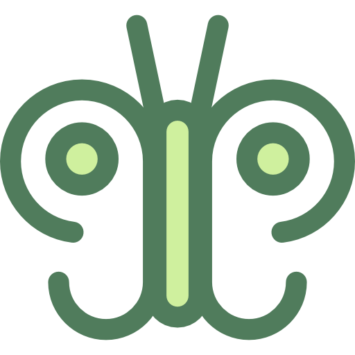 mariposa Monochrome Green icono