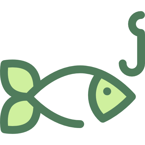 釣り Monochrome Green icon
