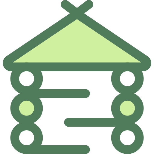 Hut Monochrome Green icon