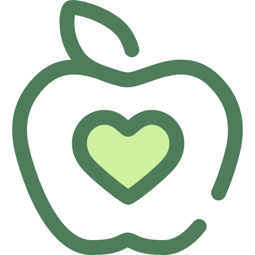 maçã Monochrome Green Ícone