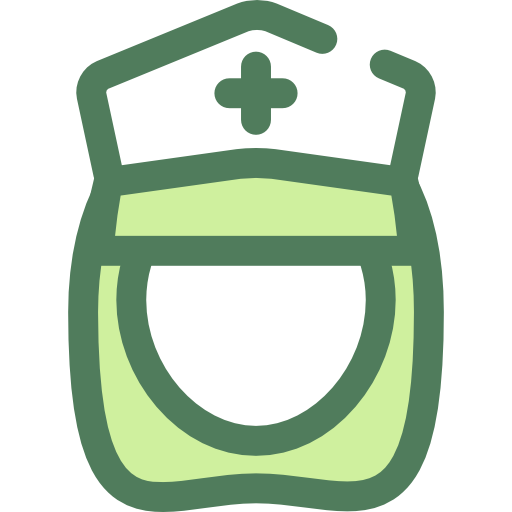 krankenschwester Monochrome Green icon