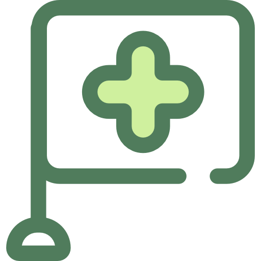 Hospital Monochrome Green icon
