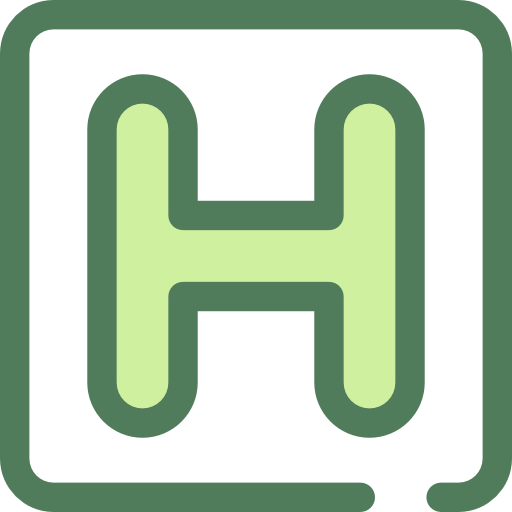 krankenhaus Monochrome Green icon