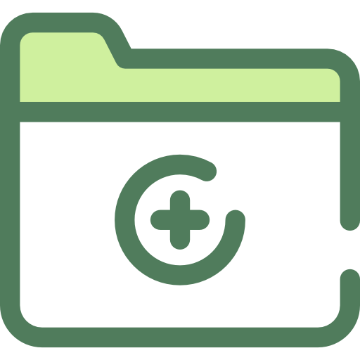 Folder Monochrome Green icon