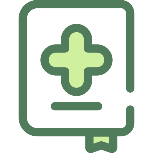 Medicine book Monochrome Green icon