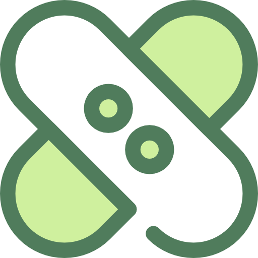 Band aid Monochrome Green icon