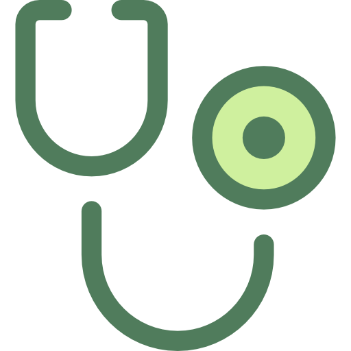 Stethoscope Monochrome Green icon