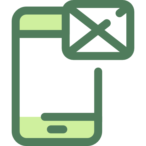 Smartphone Monochrome Green icon