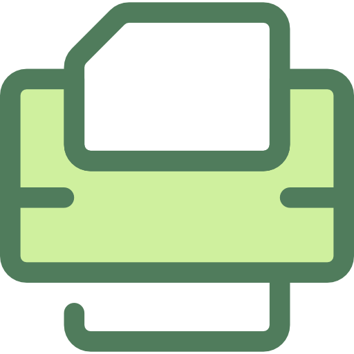 printer Monochrome Green icoon