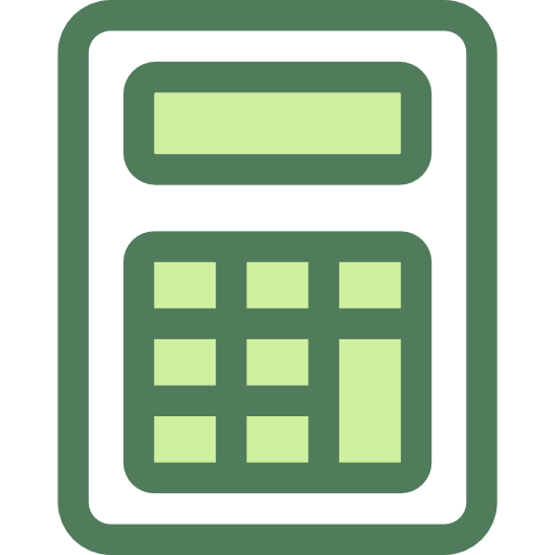 rekenmachine Monochrome Green icoon