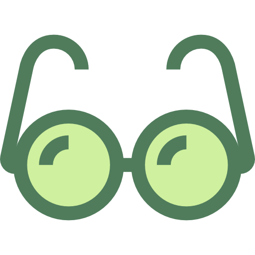 Glasses Monochrome Green icon