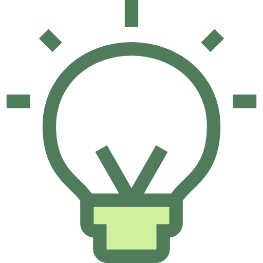 Bulb Monochrome Green icon