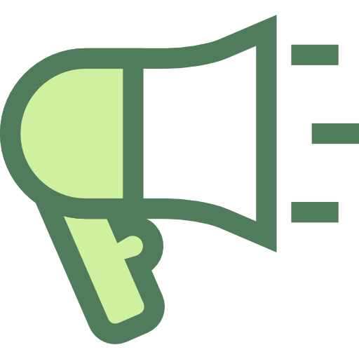 megafoon Monochrome Green icoon