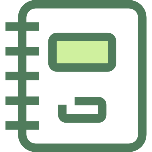 Notebook Monochrome Green icon