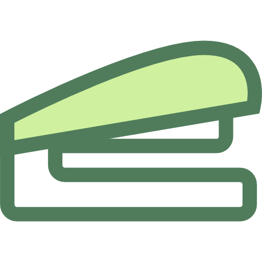 Stapler Monochrome Green icon