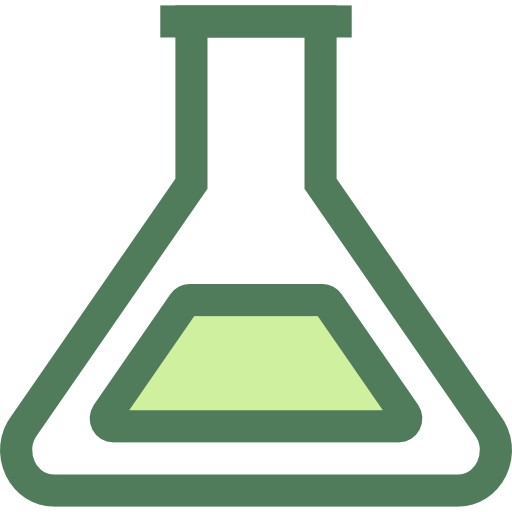 Test tube Monochrome Green icon