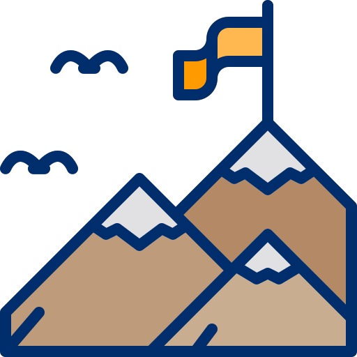 góra Berkahicon Lineal Color ikona