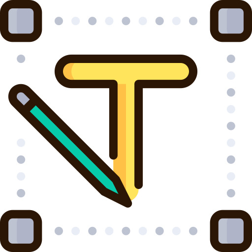 typografia Tastyicon Lineal color ikona
