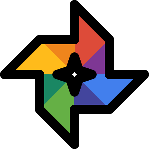 Google photos Pixel Perfect Lineal Color icon