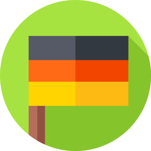 독일 Flat Circular Flat icon