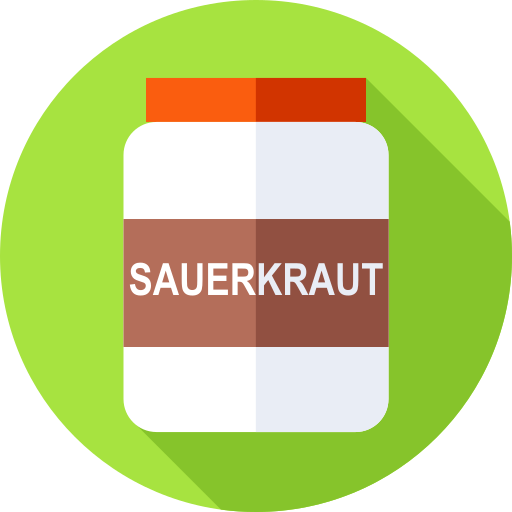 Sauerkraut Flat Circular Flat icon