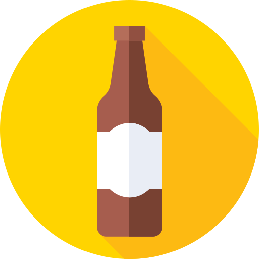 Beer Flat Circular Flat icon
