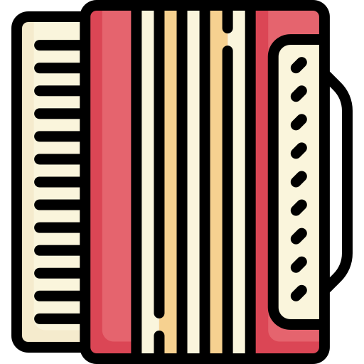 아코디언 Special Lineal color icon