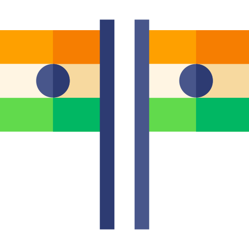 India Basic Straight Flat icon