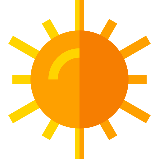 Sun Basic Straight Flat icon