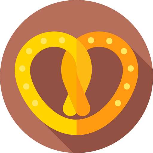 pretzel Flat Circular Flat icona