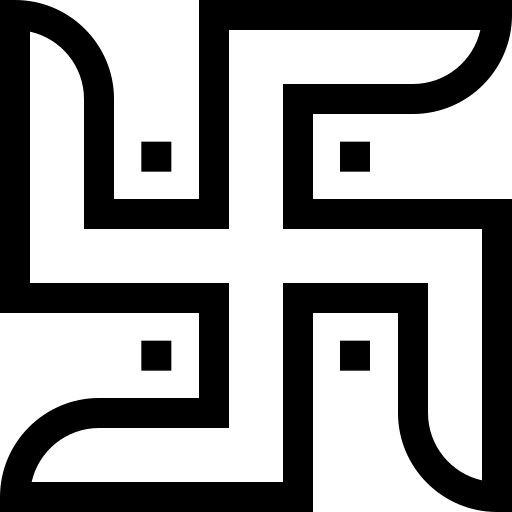 suástica Basic Straight Lineal Ícone