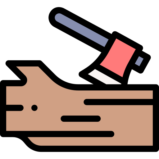 Woodcutter Detailed Rounded Lineal color icon