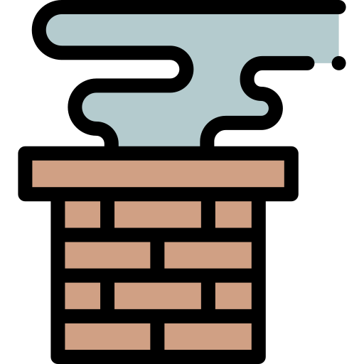 煙突 Detailed Rounded Lineal color icon