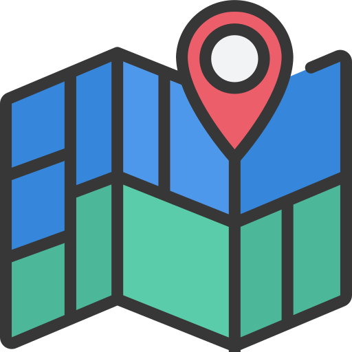 Map Juicy Fish Soft-fill icon