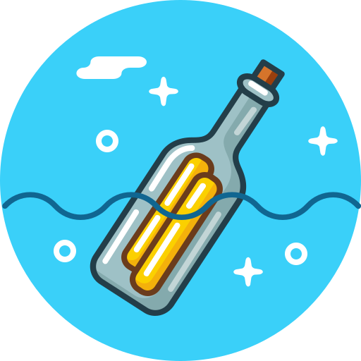 flessenpost Pixel Buddha Premium Circular icoon