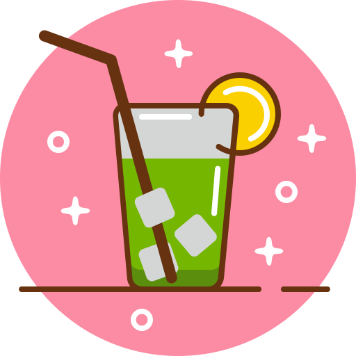 Cocktails Pixel Buddha Premium Circular icon