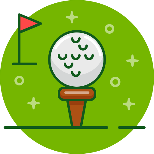 golf Pixel Buddha Premium Circular icona
