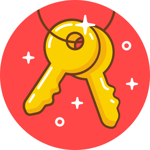 Keys Pixel Buddha Premium Circular icon