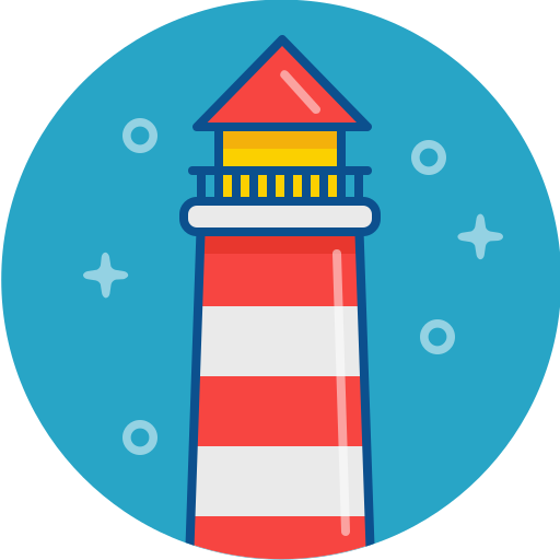 Lighthouse Pixel Buddha Premium Circular icon