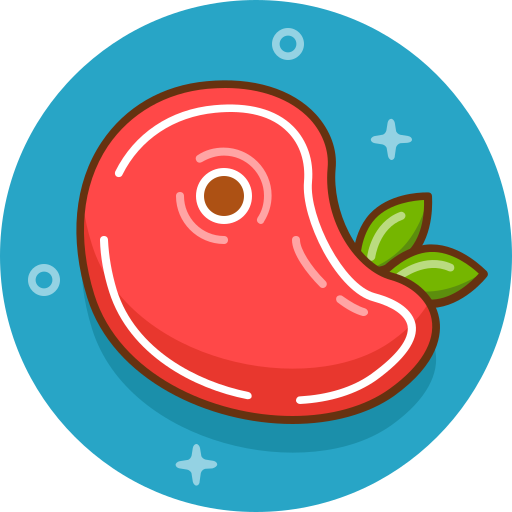 mięso Pixel Buddha Premium Circular ikona