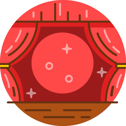 theater Pixel Buddha Premium Circular icon