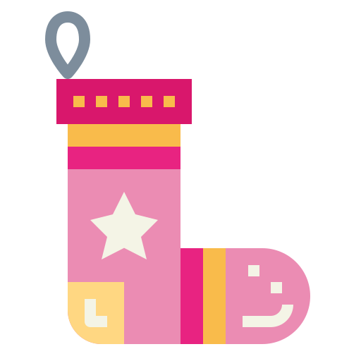 Christmas sock Smalllikeart Flat icon